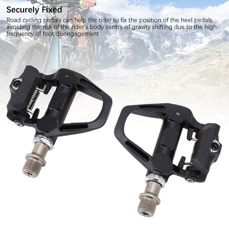 Clipless Pedals 9/16 Inch Molybdenum Steel Axle Bearing Adjustable Tension