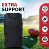 GRDFLX 남성 패딩 압축 셔츠 축구 갈비뼈 보호 가슴 4패드