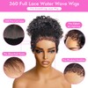 Healthair Water Wave Invisible 360 Lace Front Wigs Human Hair