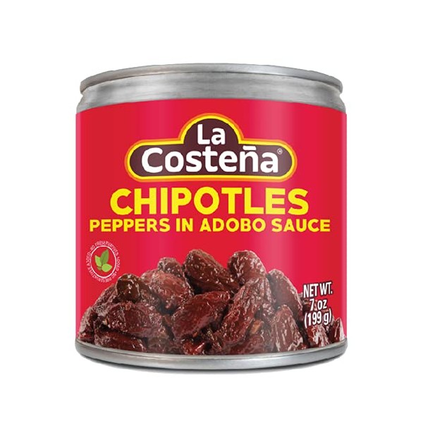 La Costena Chipolte Peppers in Adobo Sauce, 7-Ounce Can (Pack of 8)