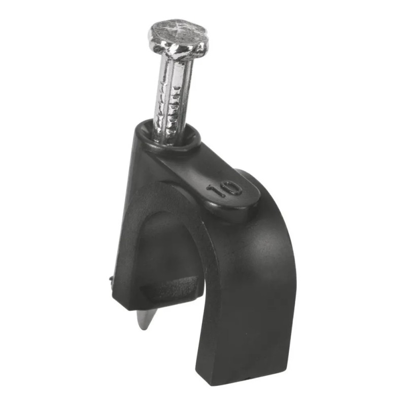 Grapa Curva 10 Mm Negra Bolsa Con 20 Piezas Volteck
