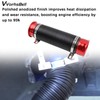 VVORHSBELL 76mm Cold Air Intake Hose Universal 3" Expandable Aluminium