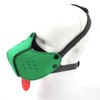 Neoprene Puppy Face Muzzle Dog Hood Mask Play Hoods Green
