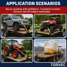 Stake Pocket D Rings Heavy Duty 18000lbs – Trailer Tie Down Anchors for Flatbed Trucks & Utility Trailers, 2"x4" Stake Pocket Mount with 1/2" Hitch Pin | 4PCS Trailer Accessories D Rings(Black)