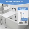 TABEKE Tub Transfer Bench for Bathtub, Tool Free Assembly Shower