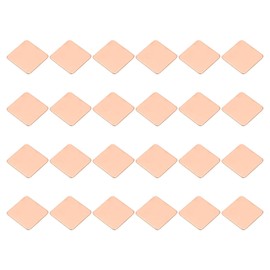 PATIKIL Copper Heatsink, 24 Pcs Copper Pad Shim IC Chipset GPU CPU Thermal Heatsink for Cooling Laptop Desktop Computer (20x20x0.8mm)