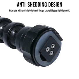 6" Flexible Extension Arm Mount with YS Head Adapter Connector, Diving 360° Adjustable Gooseneck 6-Section Lightweight Arm for Underwater Camera Housing Cold Hot Shoe Photography Gear Lighting System