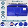 HomeHacks Moving Bags Heavy Duty with Strong Zippers and Handles