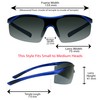 Semi Rimless Lightweight Sport Sunglass for Golf, Fishing, Running, and