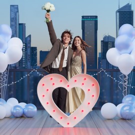 imprsv 3FT Marry Me Light up Heart, Marquee Heart for Wedding Engagement Proposal Anniversary Party Decor