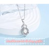 PDTU 80th Birthday Gifts for Women, Cubic Zirconia Pendant Necklace
