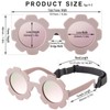 KamQen Flexible Flower Polarized Pink Mirrored Baby Sunglasses with Strap