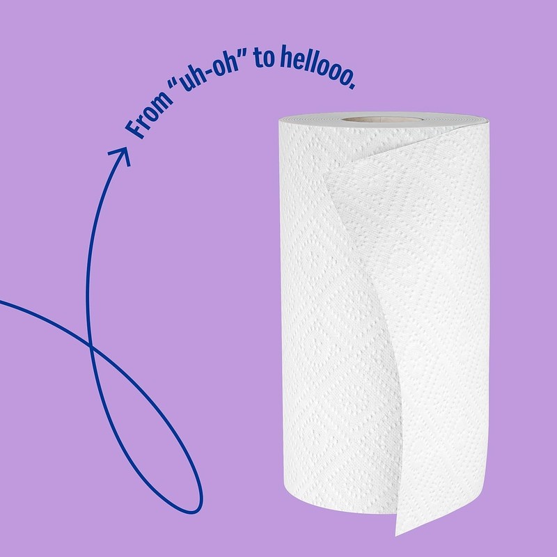 Perk Choose-A-Size Paper Towels, 2-Ply, 116 Sheets/Roll, 8 Rolls Pack