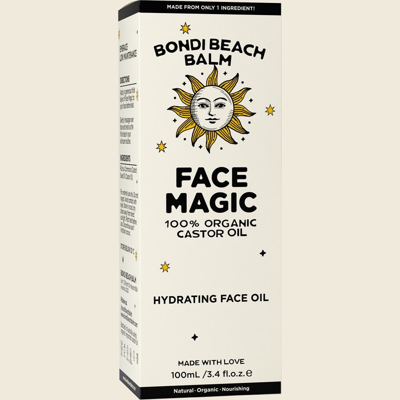 Bondi Beach Balm FACE MAGIC 100% Organic Castor Oil 100ml