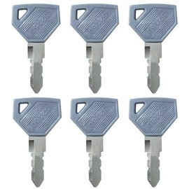 BAQI 6pcs Replacement Excavator 52160 Ignition Keys Starter Switches for Yanmar Plant Wheel Loader Heavy Equipment