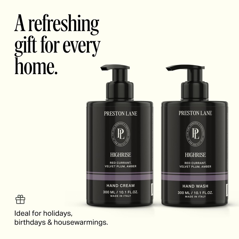 Preston Lane Hand Soap & Lotion Set, Highrise Scent –