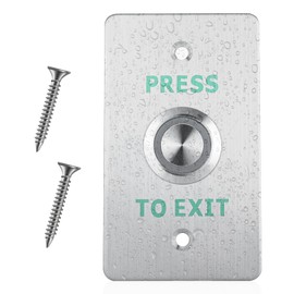 BFLCTGCF IP68 Waterproof Exit Button NO&NC &COM with LED Door Push Switch Stainless Steel 86 * 50mm, PRESS-12