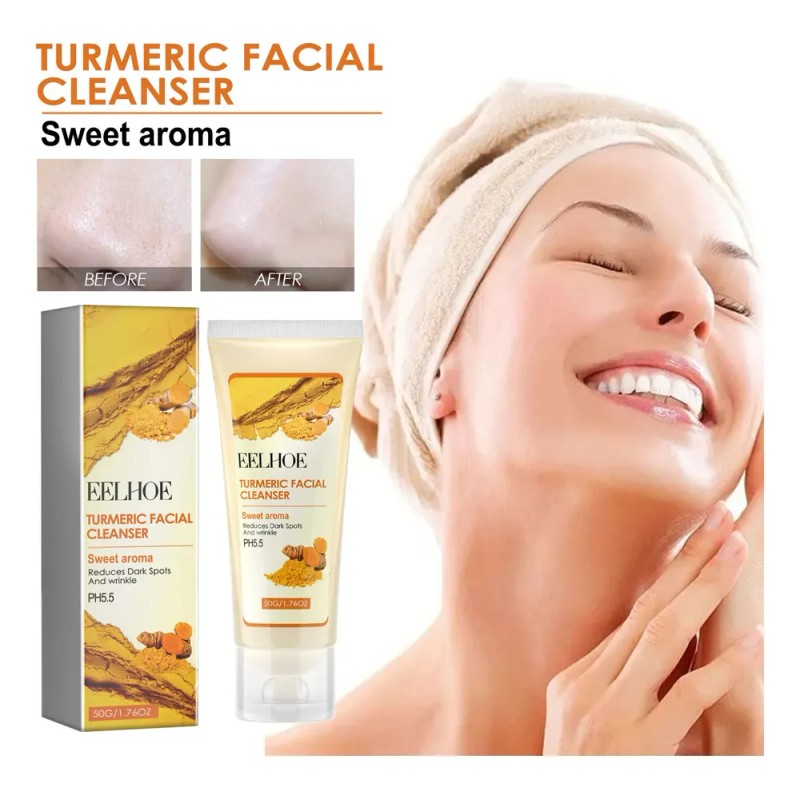Limpiador Facial Con Cúrcuma Eelhoe Para Una Limpieza E Hidr