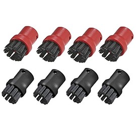 Spares2go Hand Tool Nozzle Bristle Brushes compatible with Karcher SC1.020 SC1020 K1105 K1201 K1405 Steam Cleaner (Pack of 8)