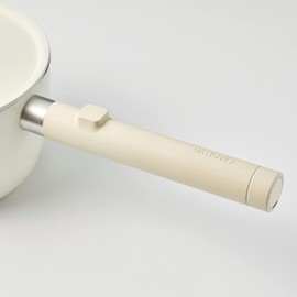 Dr.HOWS Lumi Ceramic Nonstick Sauce Pan with Lid 7 inch - Pot for Cooking with One Rubber-Coated Handle - Saucepan For Induction, Ceramic, Electric, Halogen and Gas Cooktops