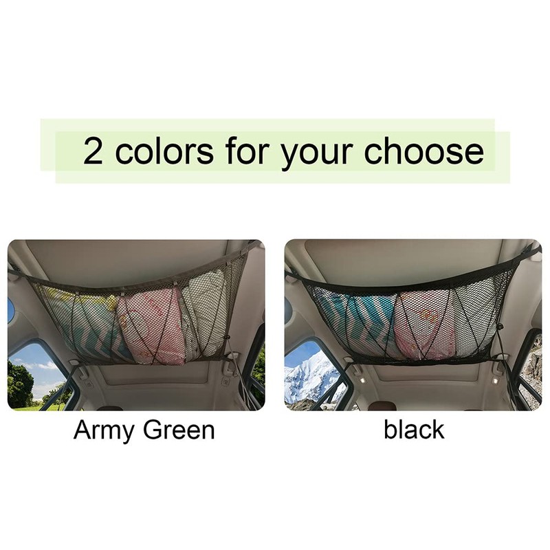 Namvo Car Ceiling Storage Net SUV Ceiling Net Pocket with