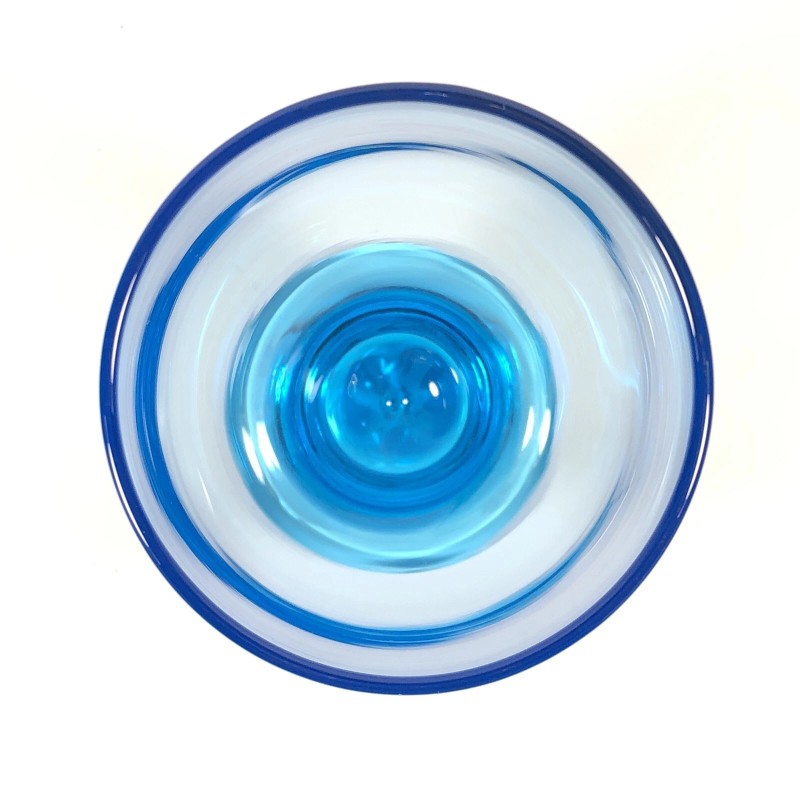 Cristar 2ct NWT Cristar SKY BLUE Lexington Water Goblets Footed