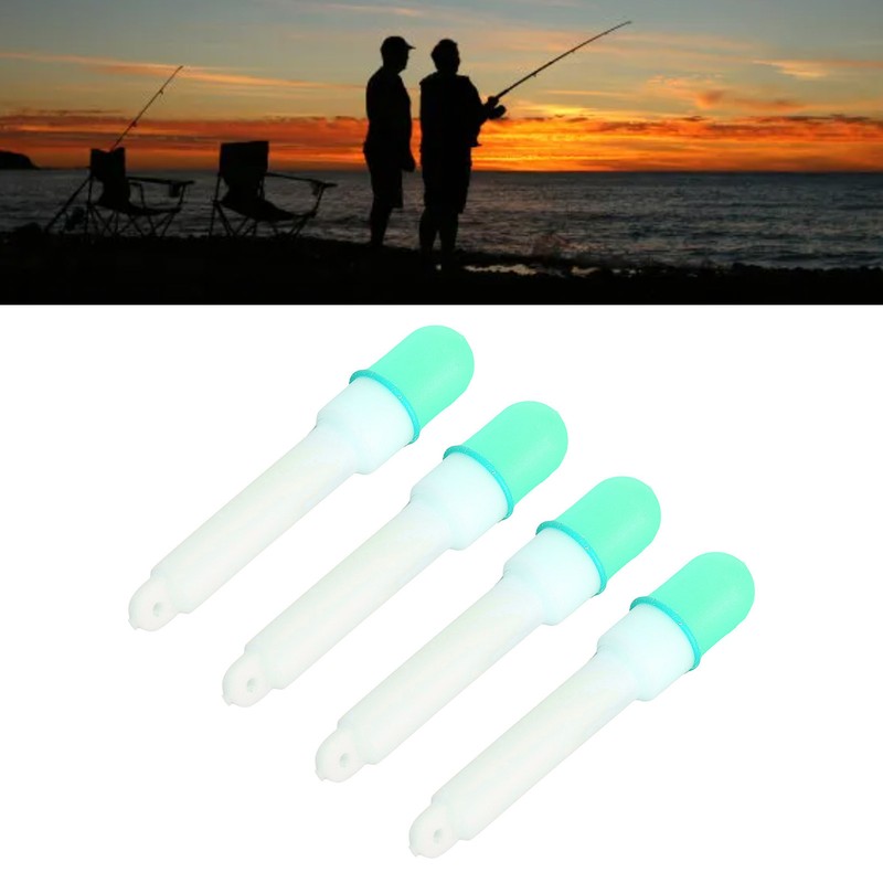 4PCS Fishing Glow Sticks High Visibility Night Fishing Float Tail