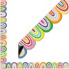 16PCS Magnetic Border Rainbow Die-Cut Magnetic Classroom Decoration Boho Bulletin