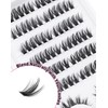 Jiocolor Natural Eyelash Clusters Extensions, 180 Pieces Anime Eyelash Extensions