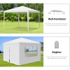 Segawe Wedding Tent 10"x10" Canopy Party Gazebo with 4 Side