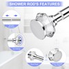 Shower Rod-EUPLAR Shower Curtain Rod, 43-72 Inches Adjustable Spring Tension