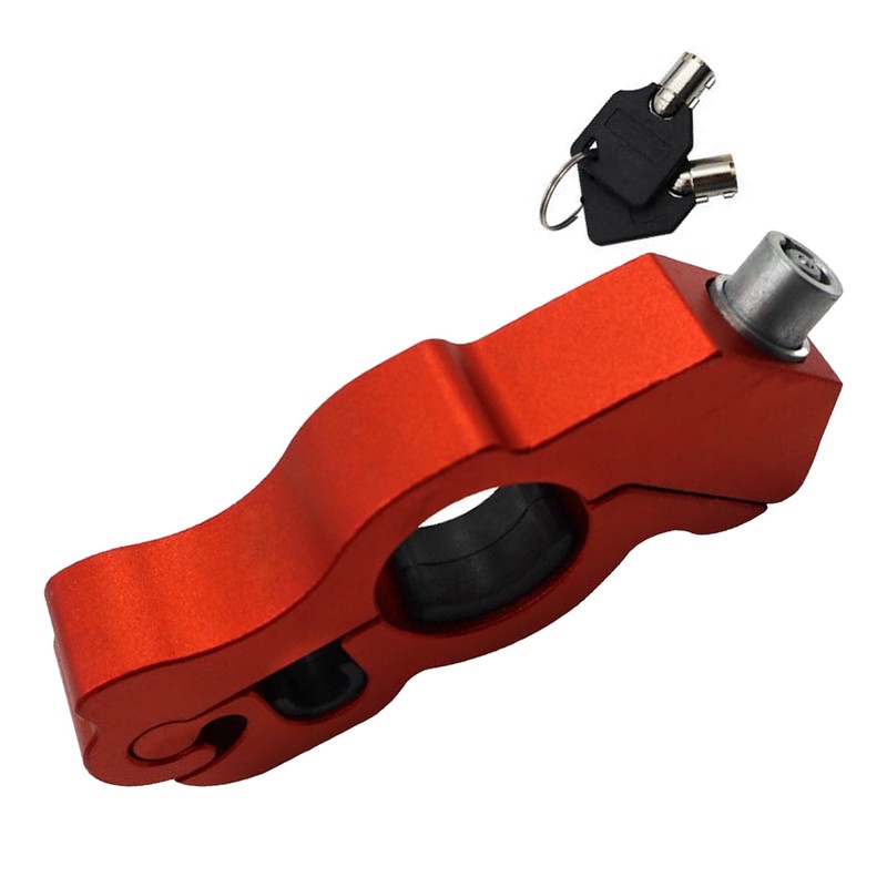 Motorcycle Grip Lock Prevent Theft CNC Aluminum Handlebar Lock for