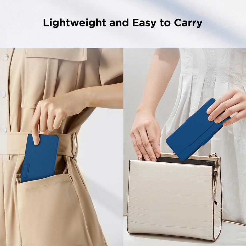 CACOE Mobilephone Mini Bluetooth Keyboard, Ultra-Thin, Portable and Foldable, Dual-Channel,