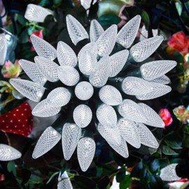 100 Feet C9 Christmas String Lights, Waterproof Commercia Led Outdoor Christmas Lights with 100 Strawberry C9 Bulbs, Extendable UL Certified for Party Holiday Wedding Indoor Outdoor Xmas Decor