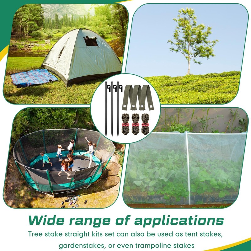 Sintuff 36 Pcs Heavy Duty Tree Stake Kits Stake and