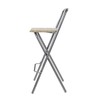 Taylor & Brown Folding Bar Stool Chair Wooden Effect Breakfast