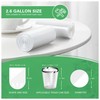108 Count Small Trash Bags, 2.6 Gallon Mini Garbage Can