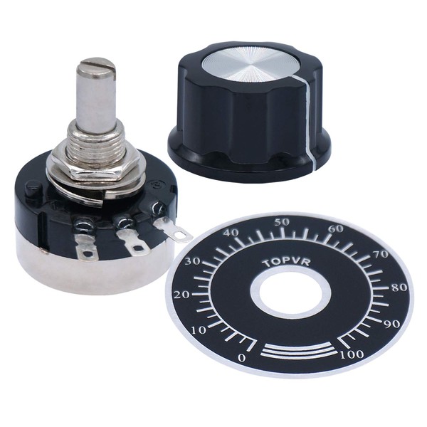 Taiss 2pcs RV24YN20S 10K Potentiometer Single Turn Carbon Film Rotary