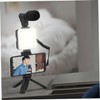 TEHAUX 1 Set Adjustable Fill Light Phone Holder Microphone Desktop