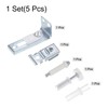 sourcing map Bi-Fold Door Hardware Kit Include Top & Bottom