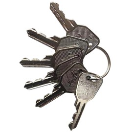 6pcs 4241A Lift Key 4241A Ignition Key Compatible with Haulotte Ronis JLG Lift 2440306540 Heavy Equipment Keys Master Set