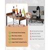 KATHY&BOB Morden Wood Wine Rack Freestanding Floor, 5-Tier Wine Storage