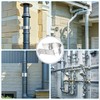 YUEYIN 3" Adjustable Fireplace Chimney Wall Bracket, Pellet Chimney Wall