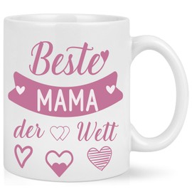 Diztoud Tasse Mama, Muttertagsgeschenke für Mama, Beste MAMA der Welt Tasse, Mutter Geschenk Muttertag, Lustige Geschenke zum Muttertag, Weihnachtsgeschenke, Geburtstagsgeschenk, 325ml Kaffeetasse