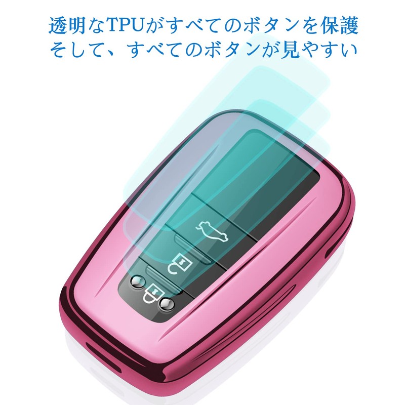 Car Logo Key Chain Cover Fit For Toyota Crown C-HR