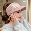 YAYUPLUS Women's Knit Sun Visor, Knit Hat, Sun Visor, Knit