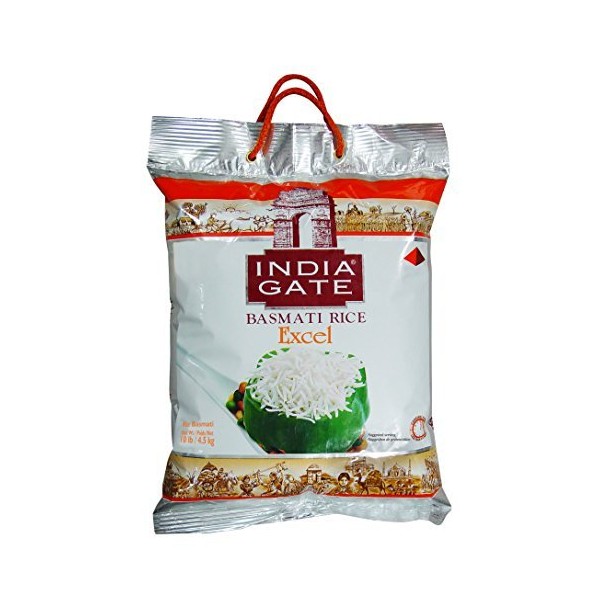 India Gate - White Basmati Rice - Excel, 10 Pound by India Gate