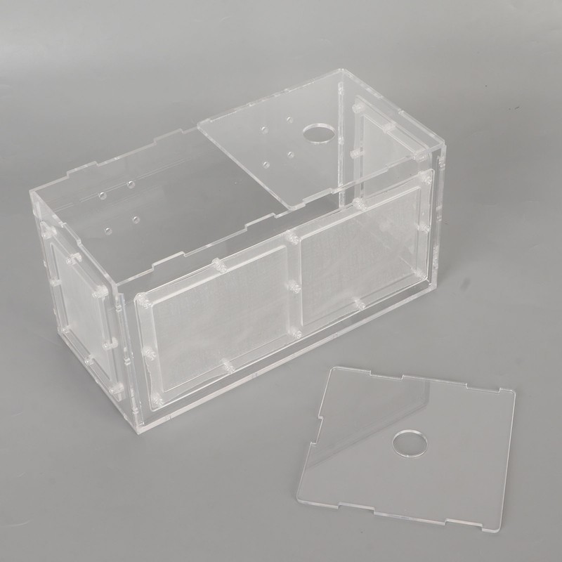 Fish Breeding Isolation Box Transparent Mesh Side Fish Tank Incubator