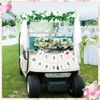 Wedding Golf Cart Decorations Golf Cart Rose Garland with Just