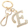 Rohans Womens Gold Plated Alloy Car Key Ring with Crystal